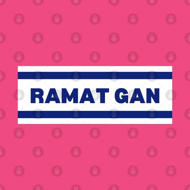 Ramat Gan City in Israel Flag Colors by aybe7elf