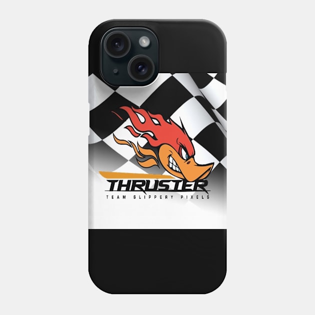 Checker Thruster Phone Case by slipperypixels