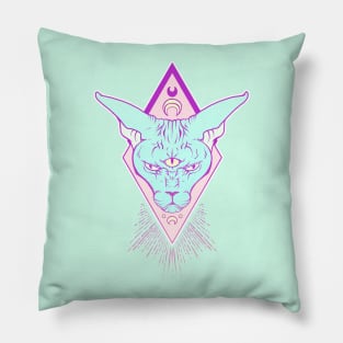 Magic Sphynx Cat With Third Eye Pillow