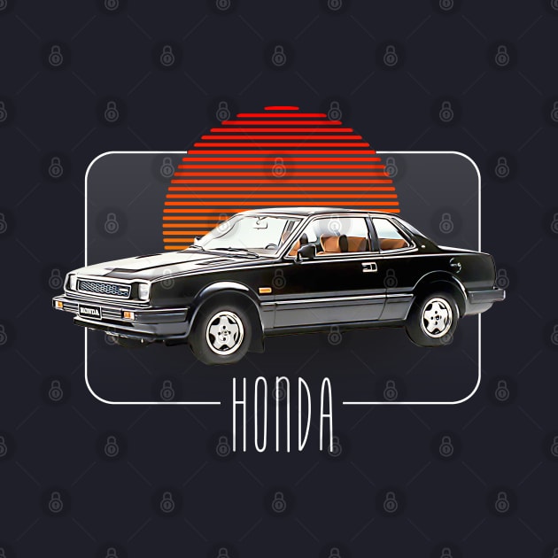 Honda Prelude  Retro Classic Car Lover Design by DankFutura