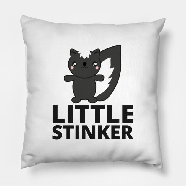 Little Stinker with Skunk Pillow by Shawn's Domain