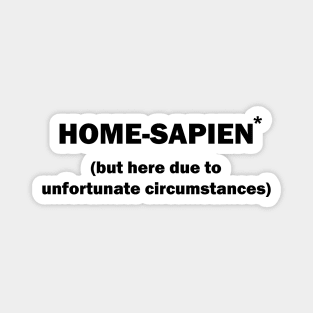 Home Sapien but here due to unfortunate circumstances Introvert Magnet