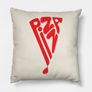 Pizza Slice Hand Lettering Pillow