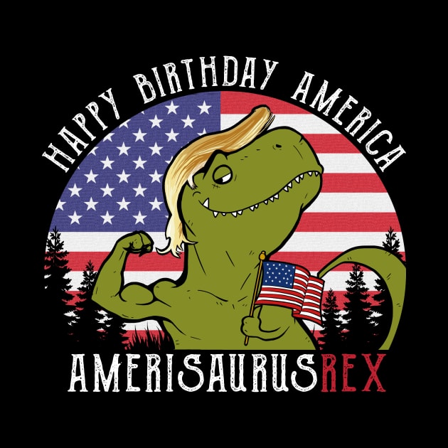 Amerisaurus Rex Funny Dinosaur by monsieurfour