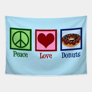 Peace Love Donuts Tapestry