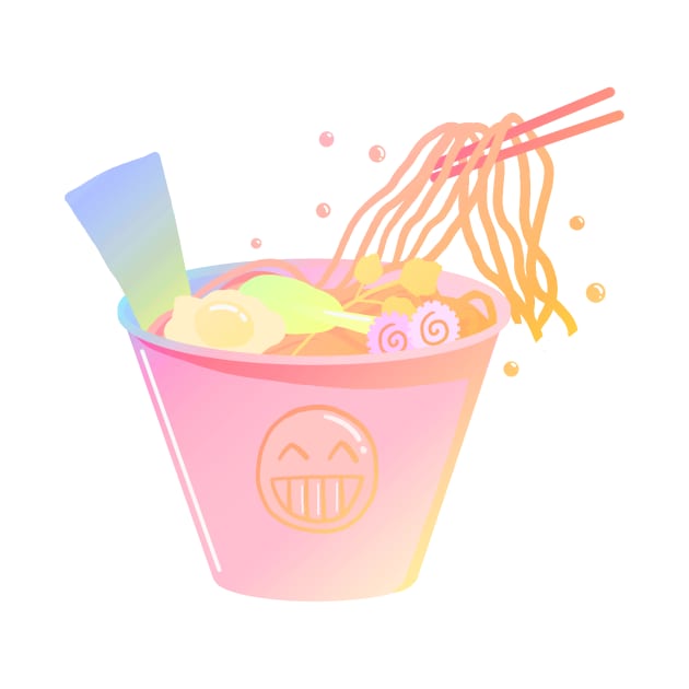 Cute Cup Soup Noodles by Vintage Dream