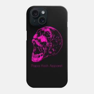 Papa Hash Apparel: Yawning Skull Pink Phone Case