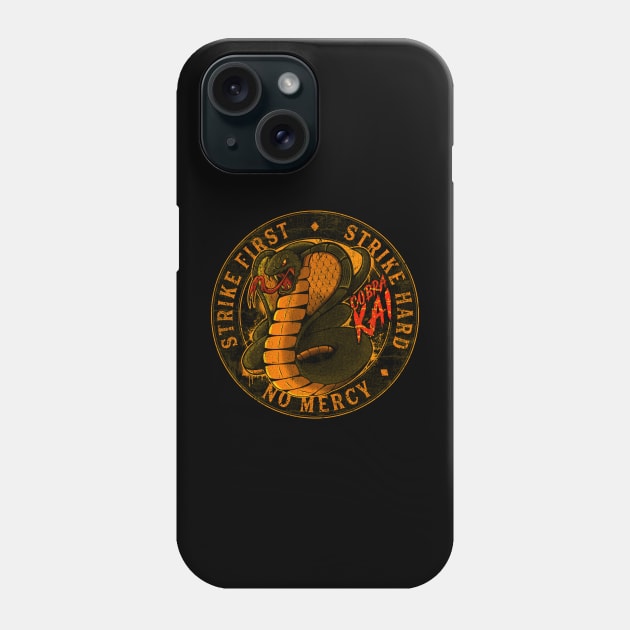 vintage Cobra kai no mercy Phone Case by den.make