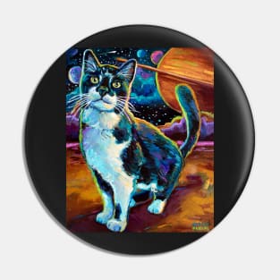 James Webb Telescope Space Cat by Robert Phelps Pin