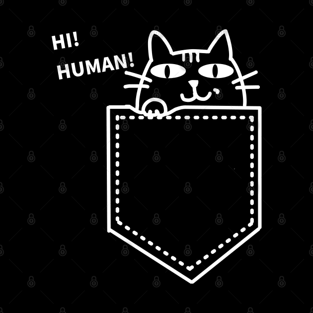 Cat says: Hi! Human! by MoreThanThat