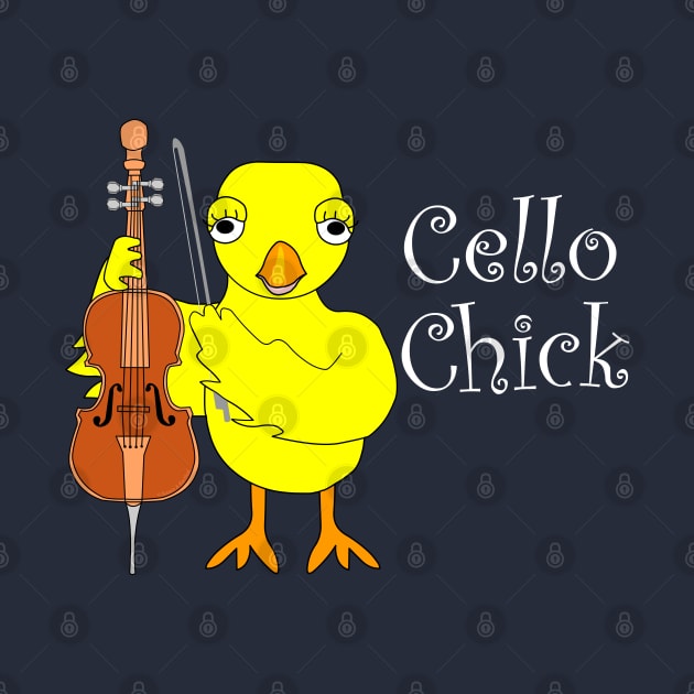 Cello Chick by Barthol Graphics