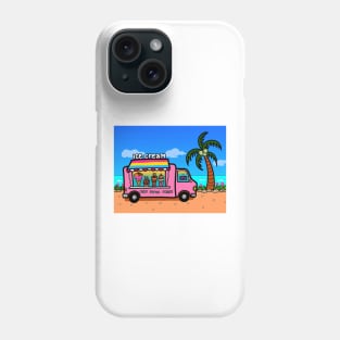 Pansexual street food truck ice cream outdoor beach summer Phone Case