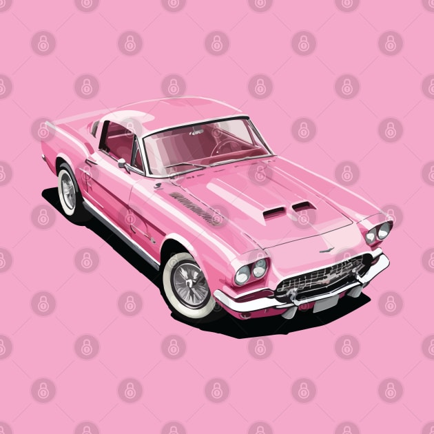 Pink Classic Barbie Car by VENZ0LIC