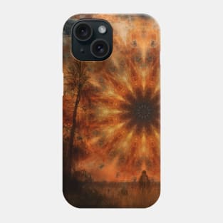 Alien sunset landscape Phone Case