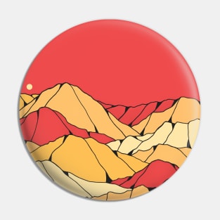 Red Sky Mountains Pin