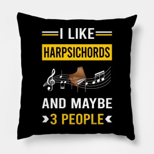 3 People Harpsichord Harpsichordist Pillow