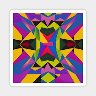 Colorful Geometric Pattern Magnet