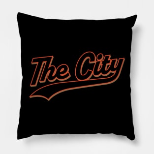 San Francisco 'The City' Baseball Fan Tee: Hit a Foggy Home Run! Pillow