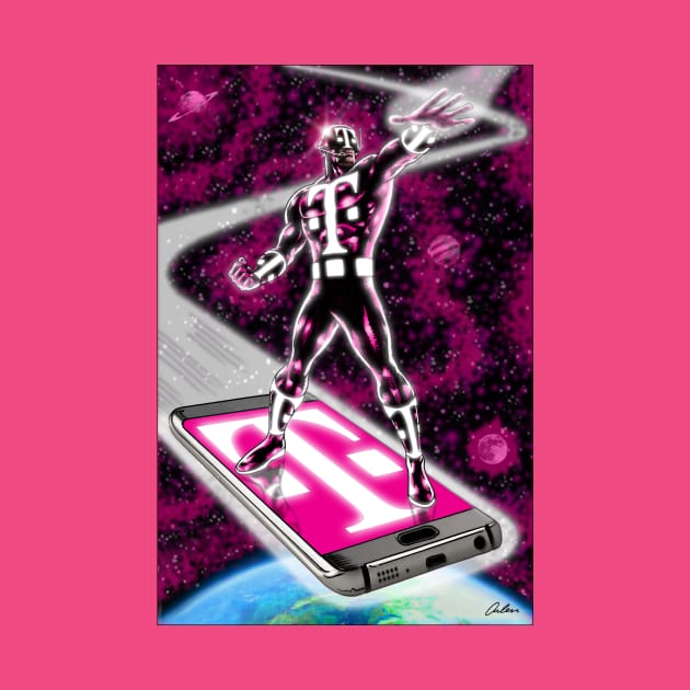 CELLPHONE SUPERHERO by ArlenSchumer