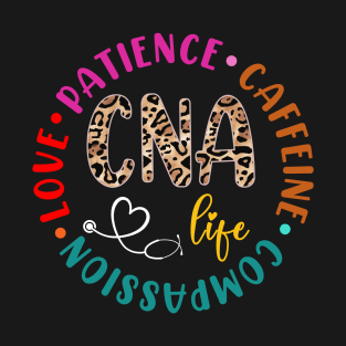 Cna Life Leopard Nurse T-Shirt