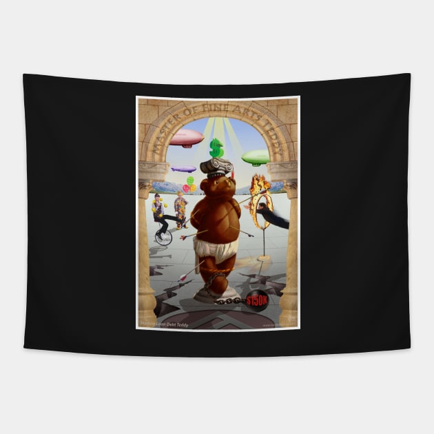 Student Loan Debt Teddy Tapestry by 1Artdude