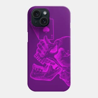 Ace skull - grape color Phone Case