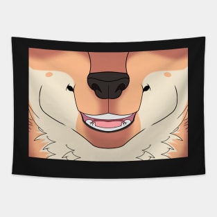 Strawberry Blonde Shepherd Face Tapestry