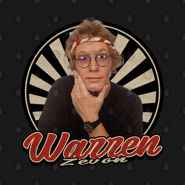 Vintage 80s Warren Zevon by Motor Ilang