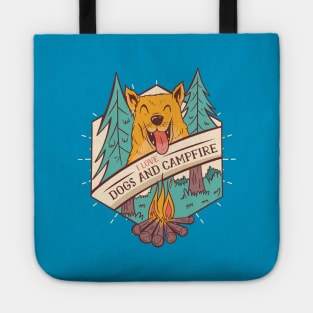 Dogs and Campfire Tote