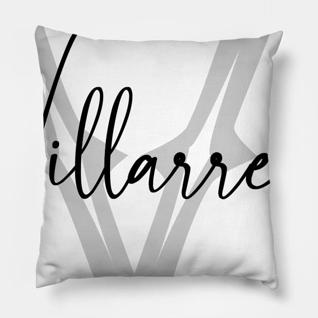 Villarreal Second Name, Villarreal Family Name, Villarreal Middle Name Pillow by Huosani