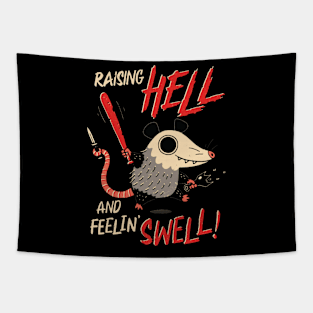 raising Hell T shirt Tapestry