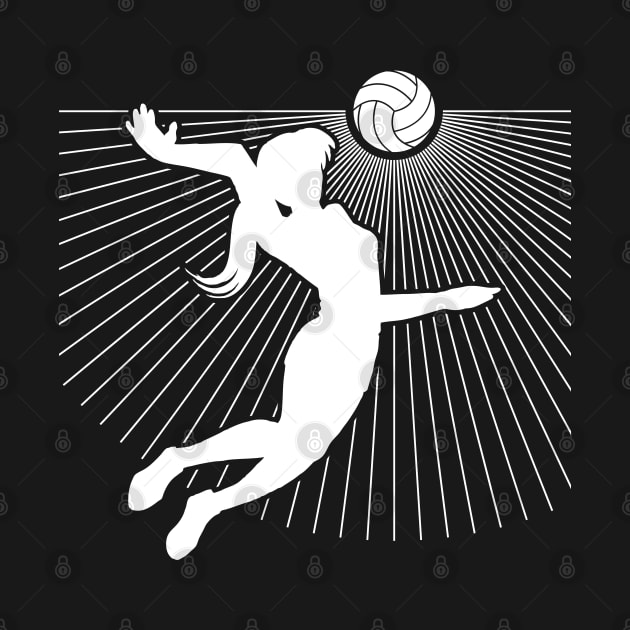 Volleyball Girl Symbol Graphic by Shirtbubble