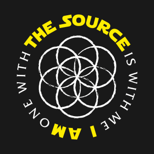 The Source is with me (seed of life) - dark colors T-Shirt