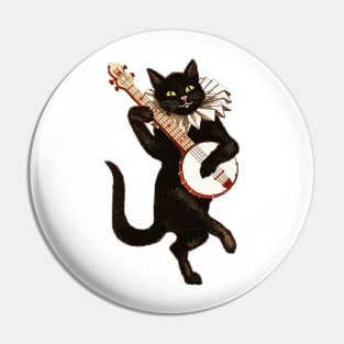 banjo cat Pin