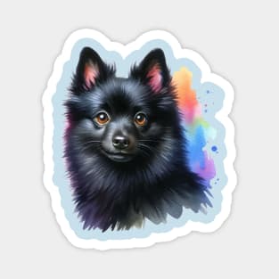 Schipperke Watercolor - Beautiful Dog Magnet