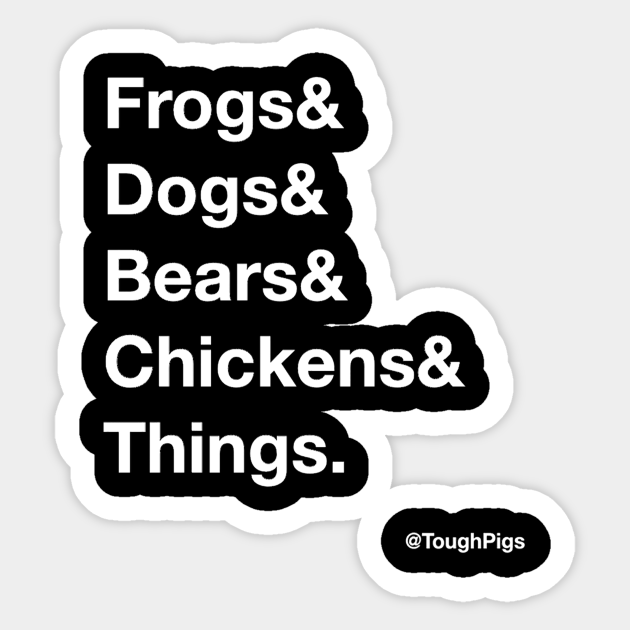 Frogs & Dogs & Bears - Muppets - Sticker