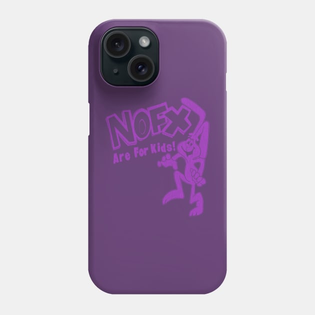 90s nofx are for kids purple Phone Case by Tangan Pengharapan