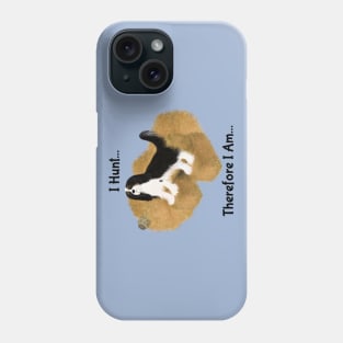 Cavalier King Charles Spaniel Barn Hunt, I Hunt Therefore I Am Phone Case