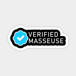 Masseuse Verified Blue Check Magnet