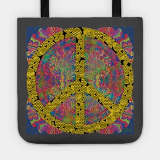 Flower of Life Peace Symbol Tote