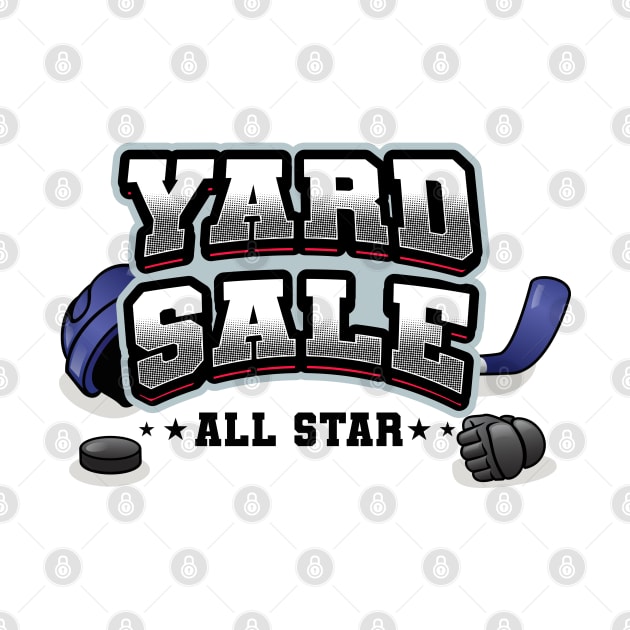 Ice hockey yard sale all star (on light colors) by Messy Nessie