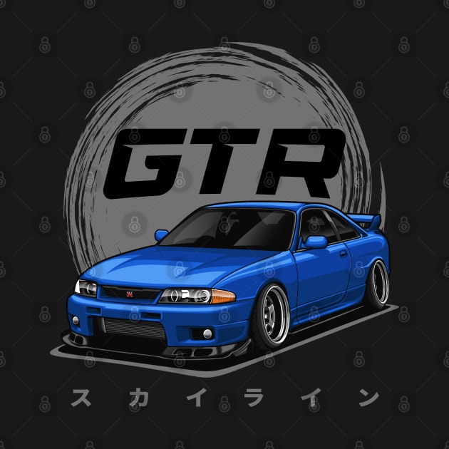 Skyline GTR R33 (Blue) by Jiooji Project