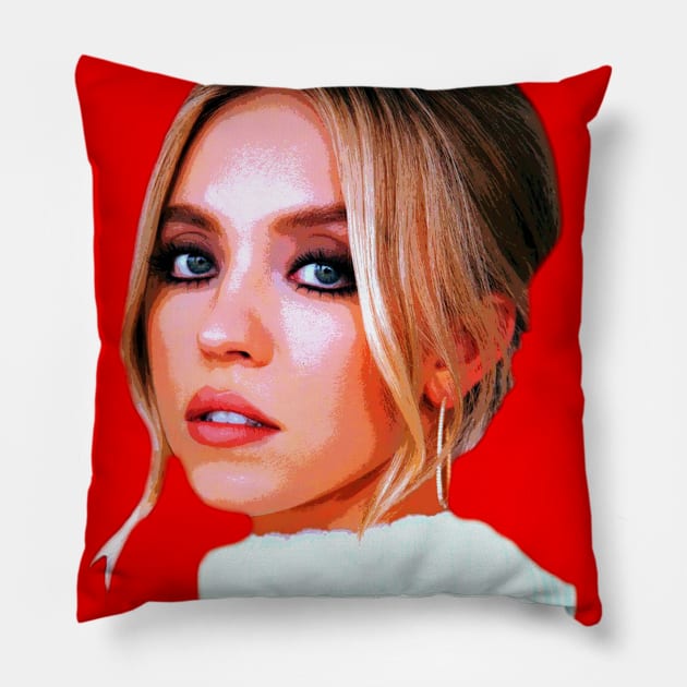 Sydney Sweeney Pillow by oryan80