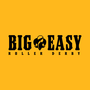 Big Easy Roller Derby Black Logo T-Shirt