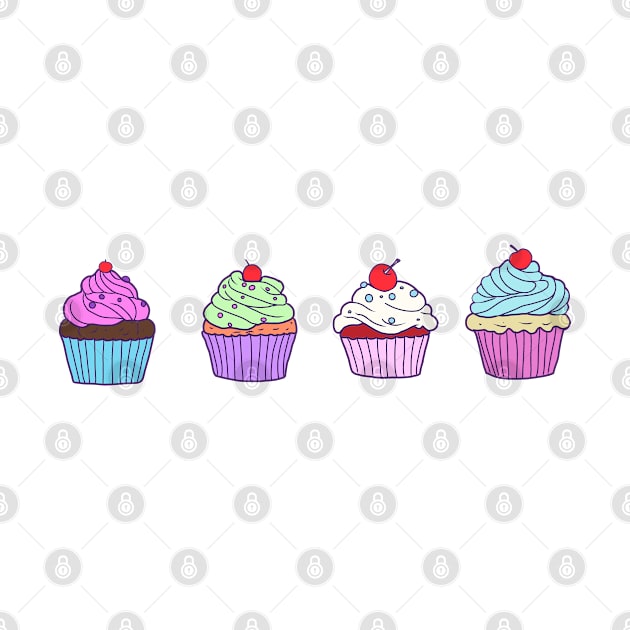 Cute Cupcakes by ROLLIE MC SCROLLIE