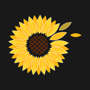 Sunflower Digital Art T-Shirt