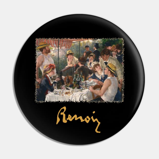 Luncheon of the Boating Party by Pierre Renoir Pin by MasterpieceCafe