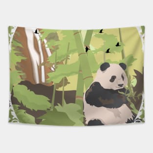 WildlifeArt, Landscape With Panda Tapestry