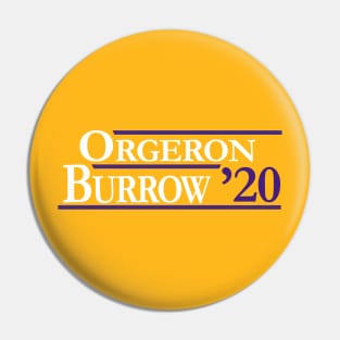 Orgeron |  Burrow 2020 Pin