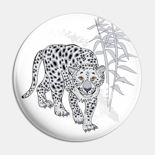 Walking leopard Pin